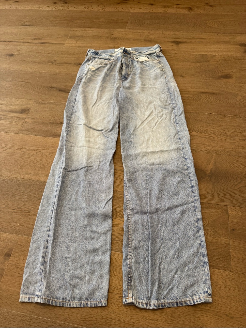rag & bone Mirmar Light Blue Wide Leg Jeans